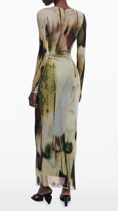 Desigual Green Polyester Women Dress