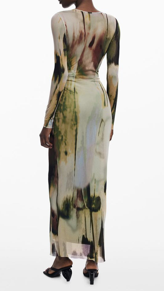 Desigual Green Polyester Women Dress