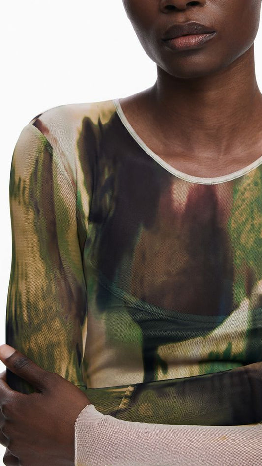 Desigual Green Polyester Women Dress