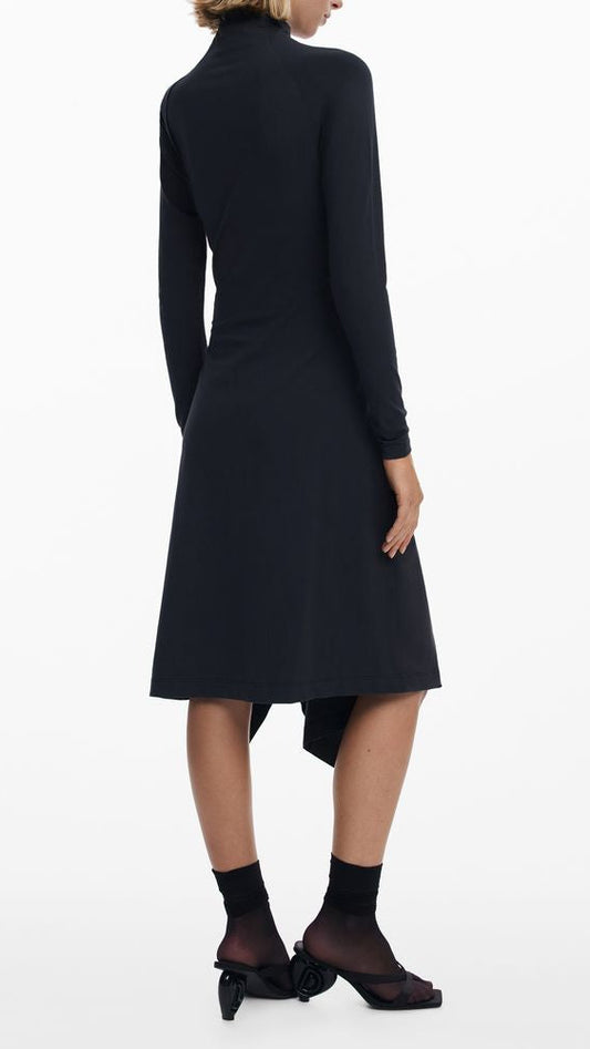 Desigual Black Cotton Women Dress