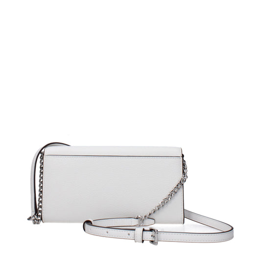 Michael Kors White Leather Clutch Bag