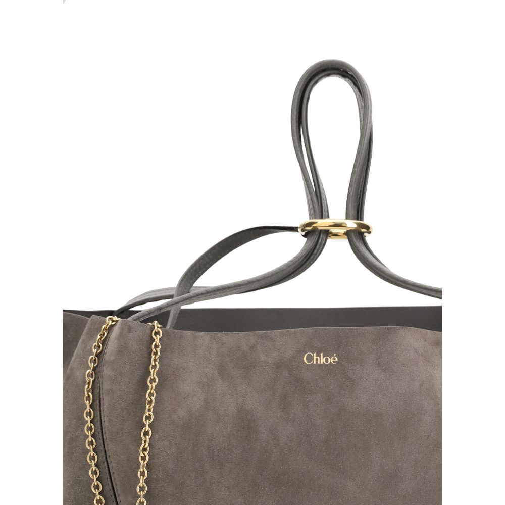 Chloé  Spin suede Tote Bag