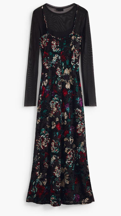 Desigual Black Polyester Dress