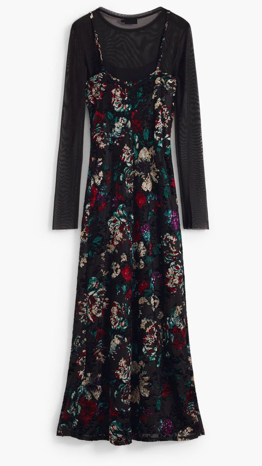 Desigual Black Polyester Dress