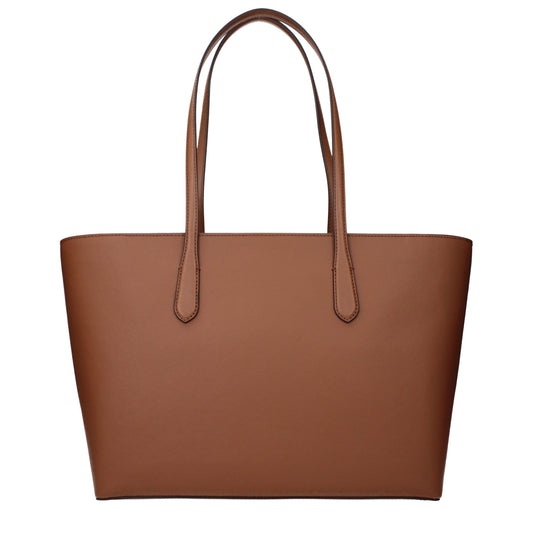 Michael Kors Brown Fabric Shoulder Bag