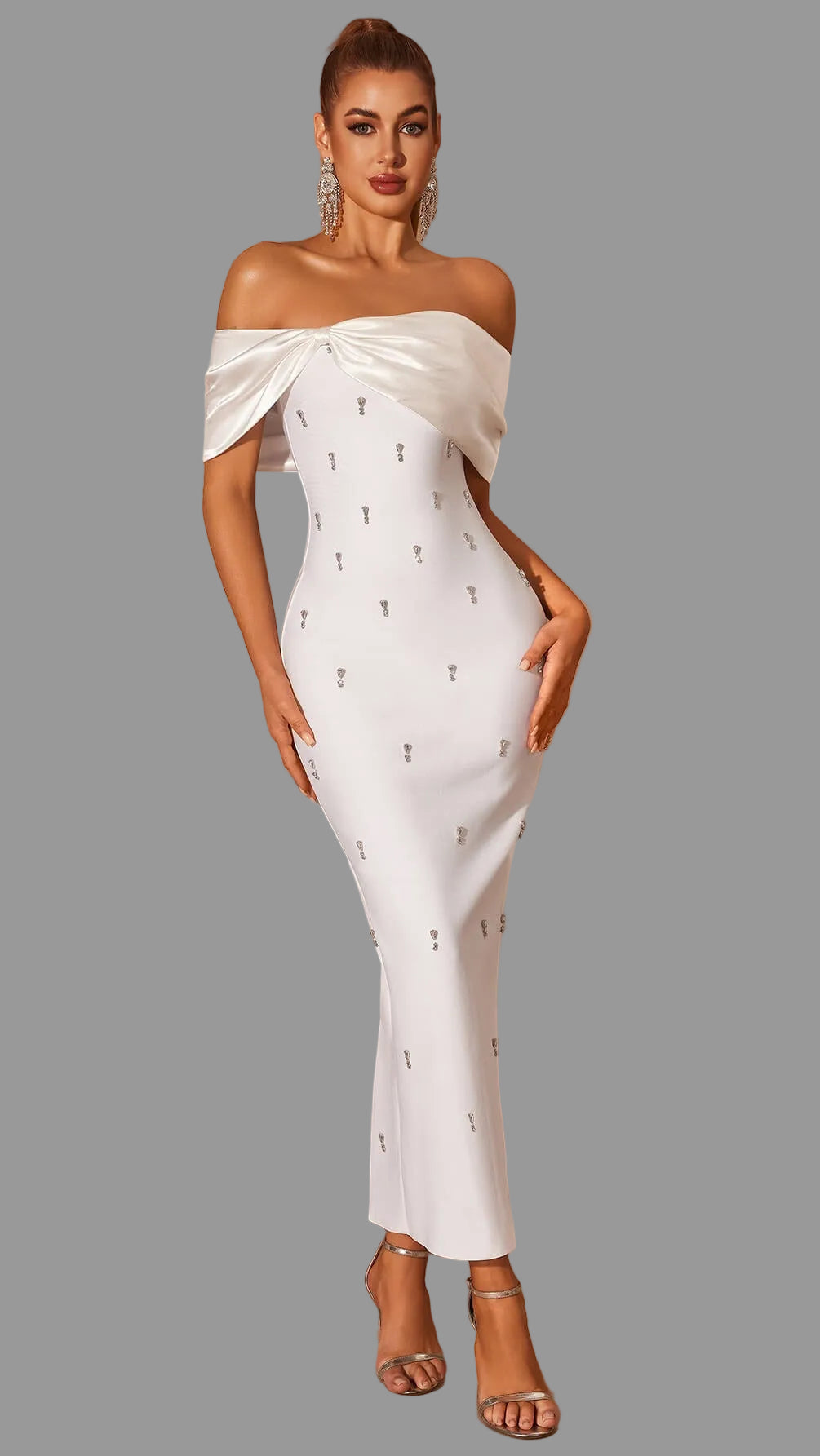 Elegant Off The Shoulder Long Dress