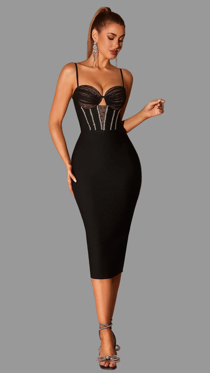 Mesh Midi Dress