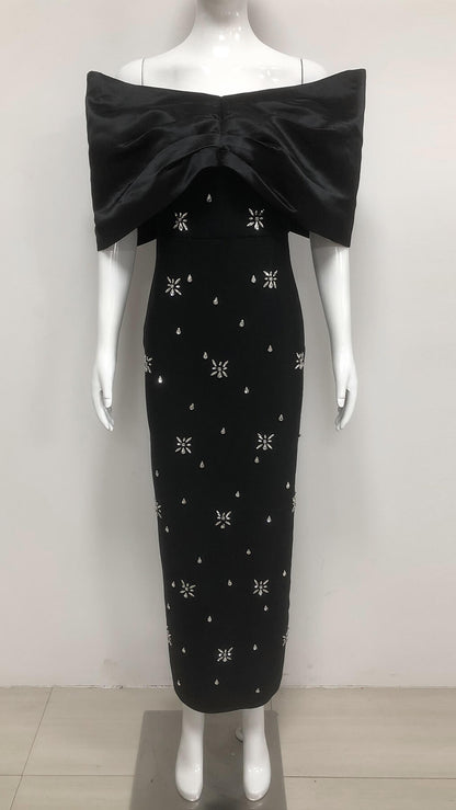 One-Shoulder Hot Diamond Bandage Dress