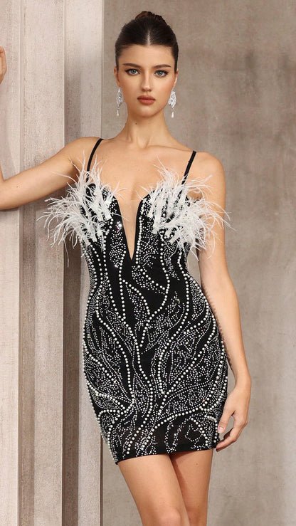 Strap Party Mini Dress