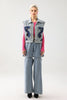 Tihila Cutout Denim Vest