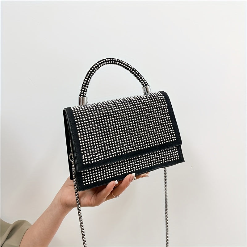 Chic Party Rhinestone Satchel