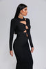Zambezi Cutout Midi Bandage Dress