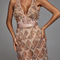 Louisa Mini Dress - Champagne