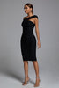 Afare off-shoulder cocktailjurk