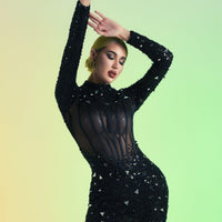 Ferne Diamonate Mini Corset Dress