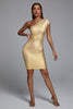 Lika metallic mini-cocktailjurk