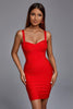 Meadow Bandage Mini-jurk - Rood