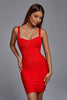 Meadow Bandage Mini-jurk - Rood