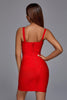 Meadow Bandage Mini-jurk - Rood