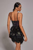 Abito in piume con paillettes Modivs
