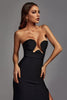 Theodora Black Maxi Bandage Dress