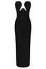 Theodora Black Maxi Bandage Dress
