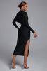 Zalca maxi-bandagejurk met uitsnijding