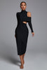 Zalca maxi-bandagejurk met uitsnijding