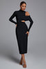 Zalca maxi-bandagejurk met uitsnijding