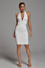 Griselda halter witte cocktailjurk