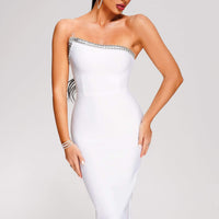 Diliy Diamonate Midi Bandage Dress