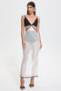 Jensen Cutout Sequin Midi Bandage Dress