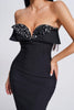 Dakana Sequin Midi Bandage Dress