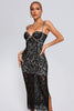 Abito midi in pizzo Hedit