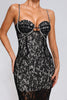 Abito midi in pizzo Hedit