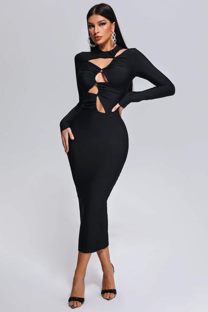 Zambezi Cutout Midi Bandage Dress