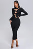 Zambezi Cutout Midi Bandage Dress