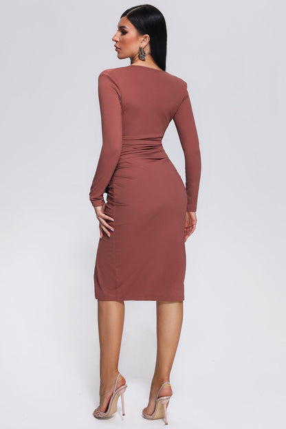 Rumia Ruched Midi Dress