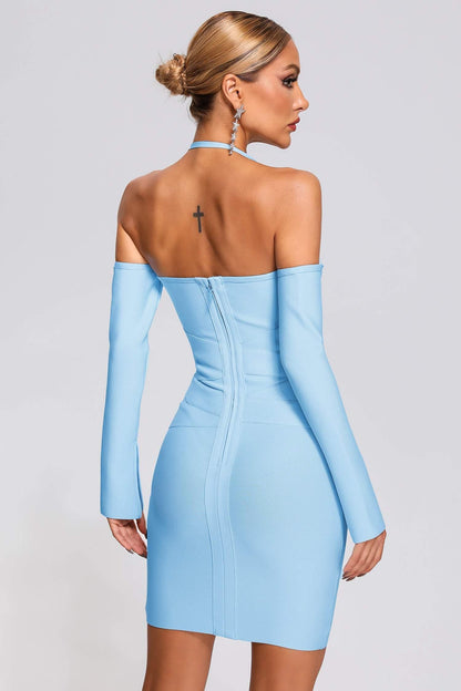 Vocca Halter Mini Bandage Dress