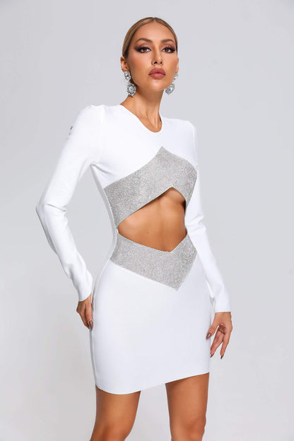 Irra Diamonate Mini Bandage Dress