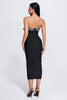 Dakana Sequin Midi Bandage Dress