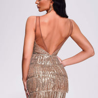 Prescott Sequin Tassel Mini Dress
