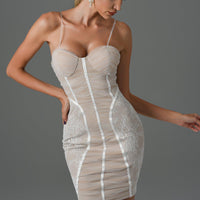 Rakava Lace Mini Bandage Dress