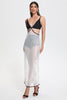Jensen Cutout Sequin Midi Bandage Dress