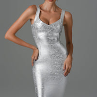 Sukia Mini Bandage Dress - Silver