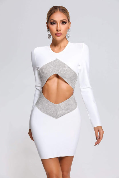 Irra Diamonate Mini Bandage Dress
