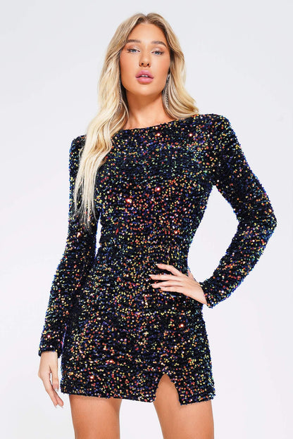Jaza Mini Sequin Dress