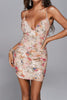 Mini abito con paillettes floreali Denise