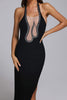 Abito fasciante midi Bianca Halter
