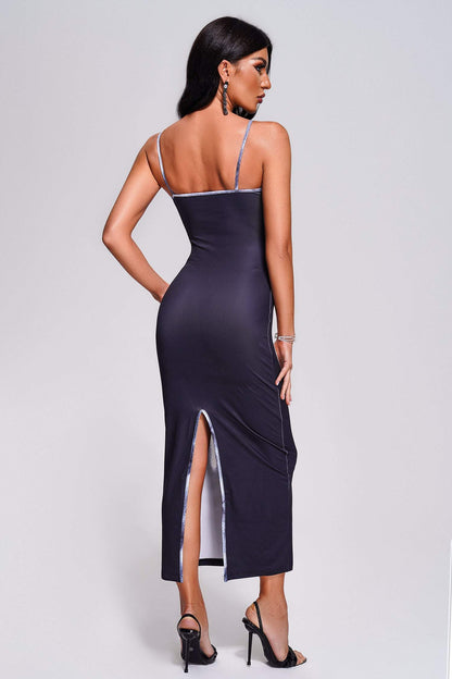 Demily Printed Midi Dress